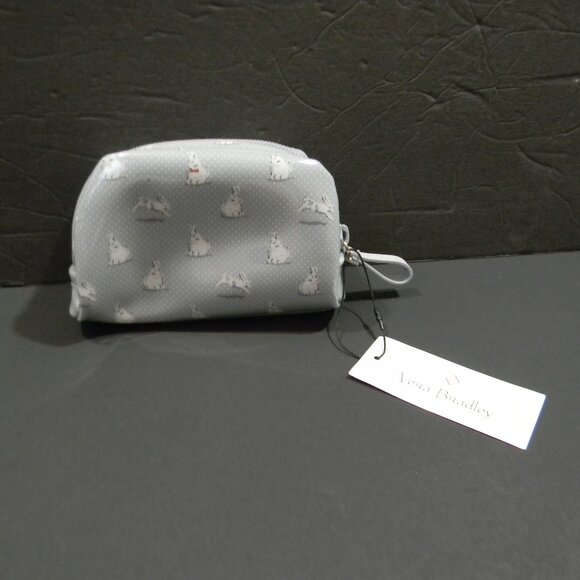 Vera Bradley Mini Dome Cosmetic Merry Hare Ditsy NWT - Picture 2 of 4